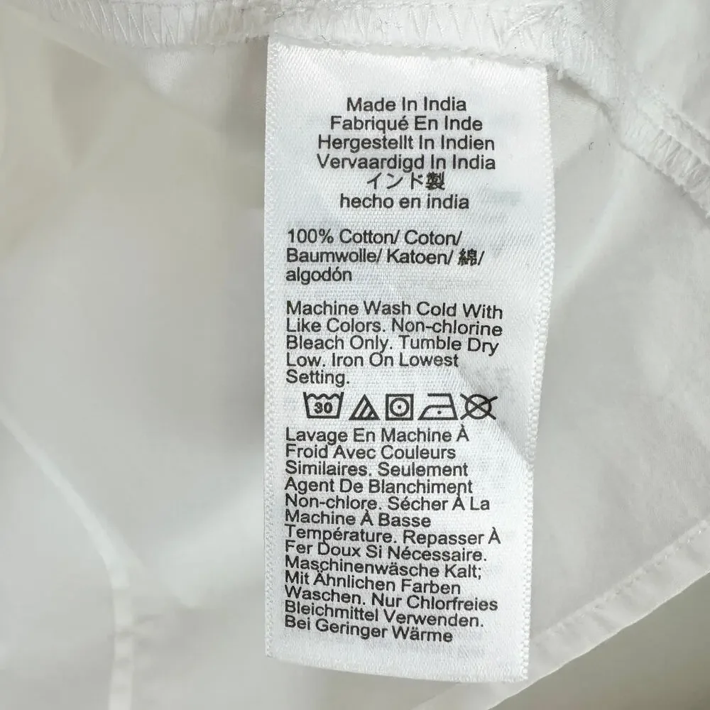 J.Crew Button-up cotton poplin shirt in signature fit Cotton White 2X NWT